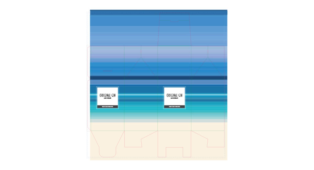 Farbverlaufsbild mit einem Übergang von Dunkelblau oben zu Hellbeige unten, der an eine Meereslandschaft erinnert. Zwei weiße Quadrate in der Mitte zeigen den Text „OCEAN ON“ und „Second Edition“.