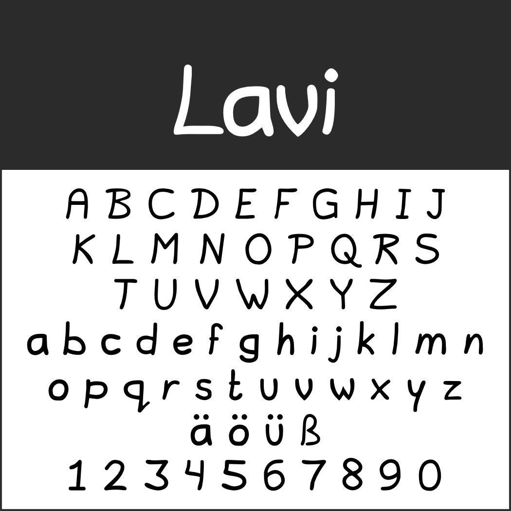 Schriftart Handschrift: Lavi